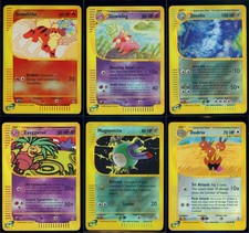 Pokemon Aquapolis - 6 Reverse Holo Karten Konvolut - ENG - leicht bespielt/near Mint