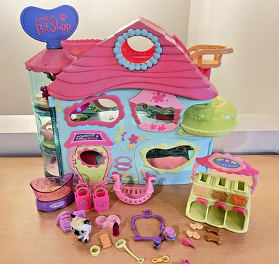 Vtge Littlest Pet Shop Biggest Littlest Pet Shop Key Treat Center Playset 2005