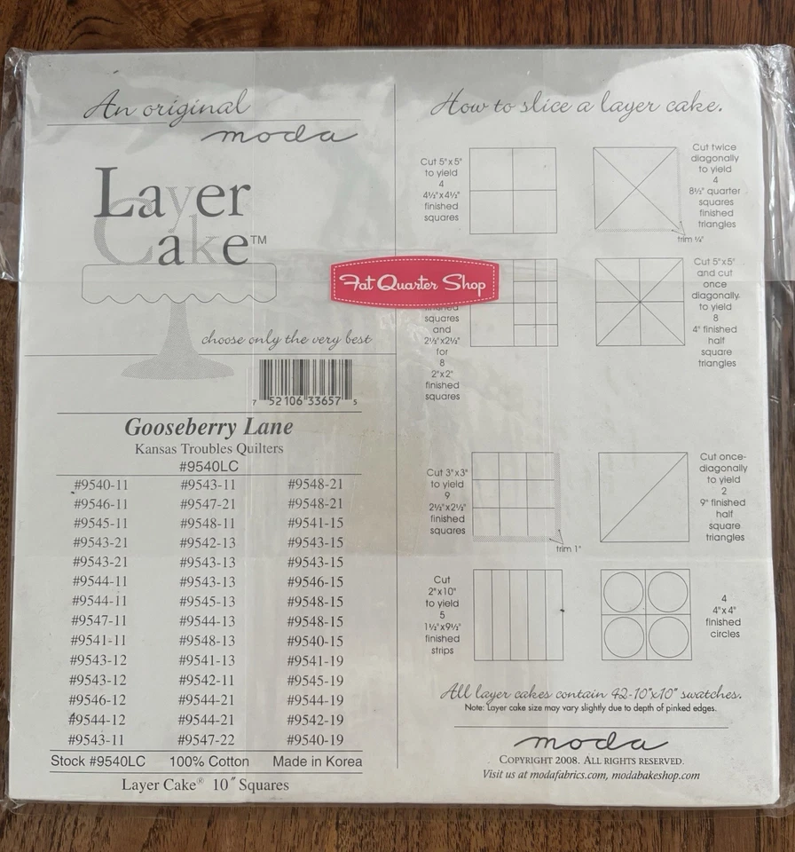 Gooseberry Lane Layer Cake - 42 x 10” squares - image 2 of 3