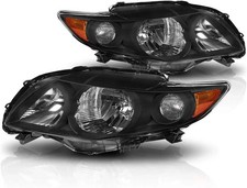 Headlights Assembly Compatible with 2009 2010 Toyota Corolla, 2Pcs Headlamps