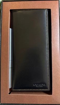 COACH Leather Water Buffalo Breast Pocket Wallet NEW IN BOX | eBay