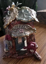 Blue Sky Clayworks 2004 Retired “Potting Shed” - Heather Goldminc Artist Rare