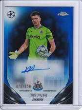 2023-24 Topps Chrome UCC - Nick Pope - Blue R...