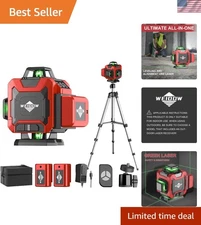 Self-Leveling Laser Level 360° with Remote & Tripod - Perfect for Construction