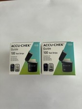 200 Accu-Chek Guide Test Strips 2 boxes of 100 Free Shipping Exp. 5/27 Mint