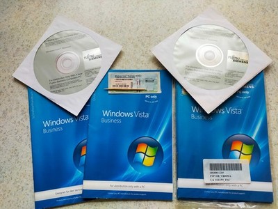 Microsoft Windows Vista Business mit Produkt Key - mehrsprachig - 2 CDs