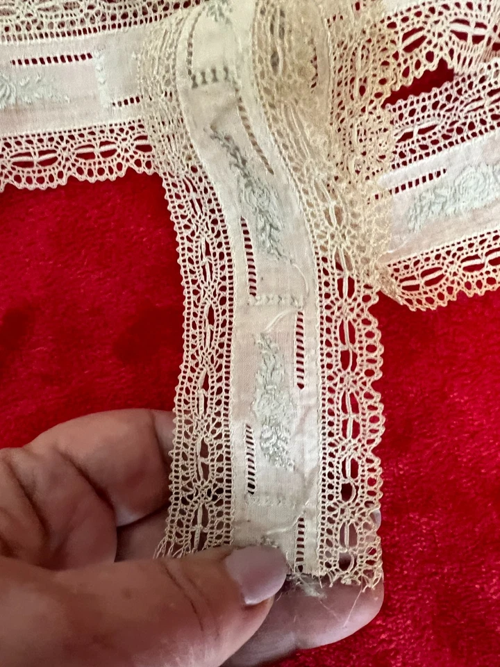 A large piece of antique lace. Europe, 1900-1920. - Image 3 of 4