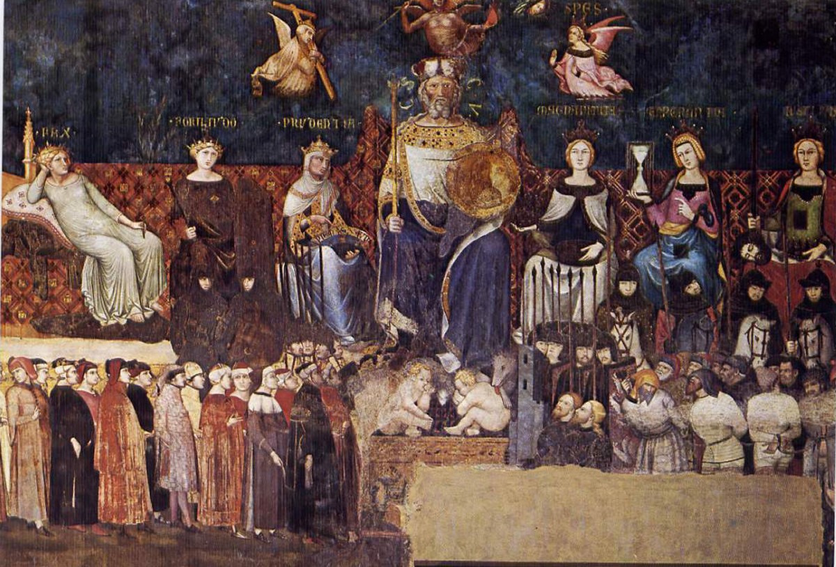 Allegory Of Good And Bad Government Political Science In The Middle