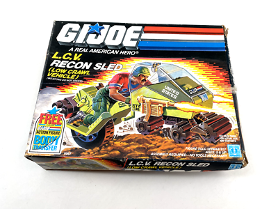 Vintage 1985 GI JOE LCV Recon Sled / Low Crawl Vehicle, ARAH