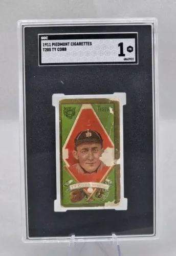 1911 T205 GOLD BORDER TY COBB PSA 1