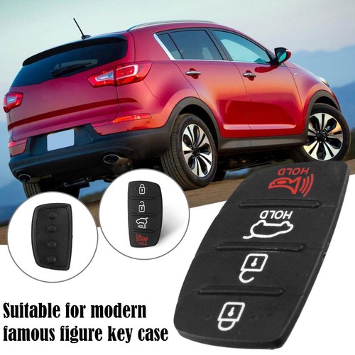 For Hyundai-Replacement Rubber Pad Fit For 4 Button Remote Key Black. Fob V1Y5 - Picture 5 of 11