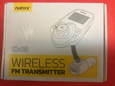 Nulaxy KM18 Wireless Car Bluetooth FM Transmitter Radio Adapter Car Kit Open Box