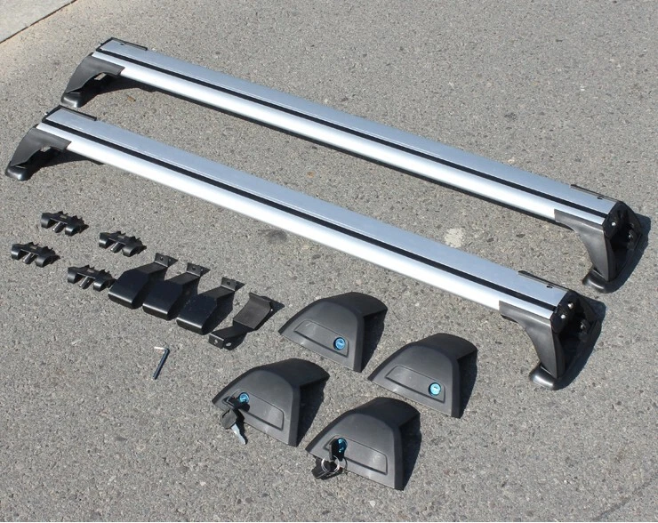 Barras transversales aptas para Toyota Corolla 2012-2023 2024 riel portaequipajes plateado Foto 2 de 4