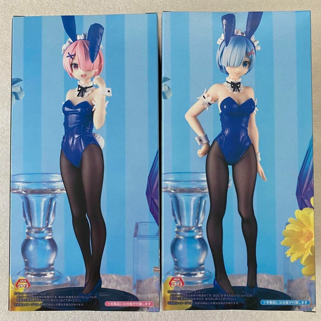 Re:Zero REM RAM Bunny Ver. Figure blue color Ver BiCute Bunnies