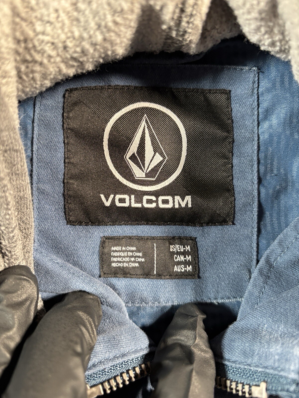 Volcom Jacket Mens Medium Basic Bomber Full Zip H… - image 5