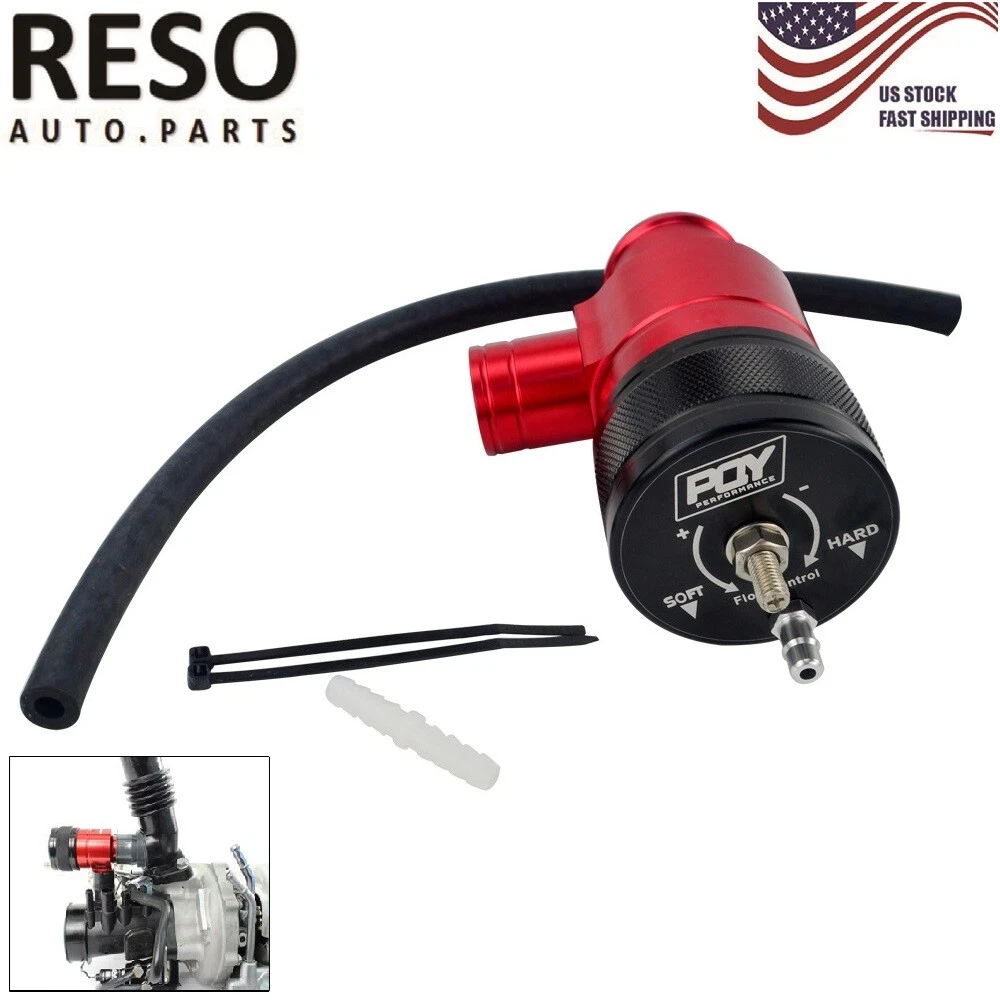 Válvula De Soplado Turbo Tipo RS Ajustable 25psi BOV Con Tubo De Brida