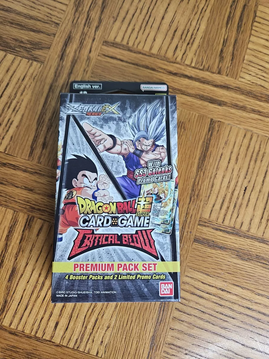 Dragon Ball Z Super Card Game Critical Blow Premium Pack Set