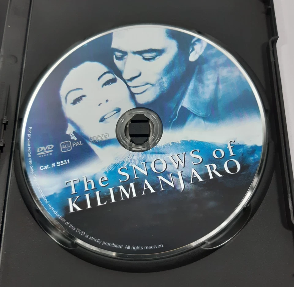 The Snows Of Kilimanjaro PAL Movie DVD R4 VGC Gregory Peck - image 3 of 3