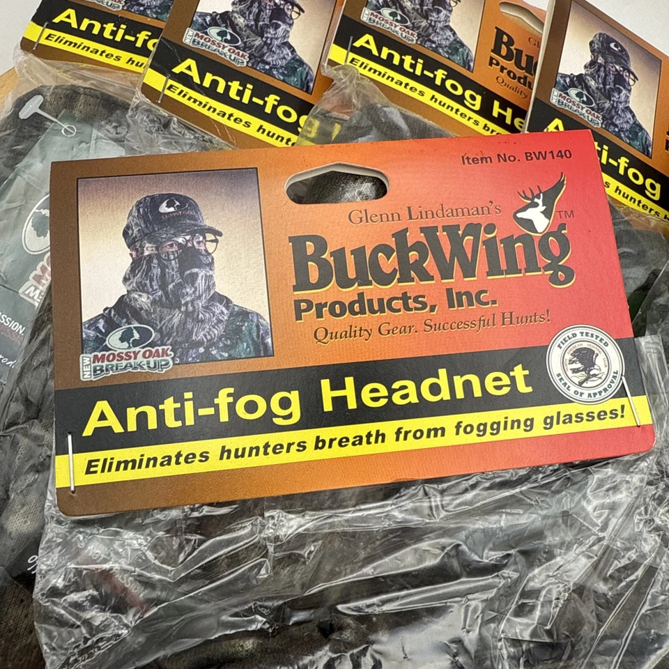 6 NEW Buckwing Anti Fog Headnet Mossy Oak SU39A - Image 2 of 4