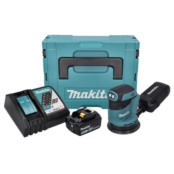 Makita Dbo 180 RG1J Akku Exzenterschleifer 18 V 125 Mm + 1X Akku 6,0 Ah + Lader-image