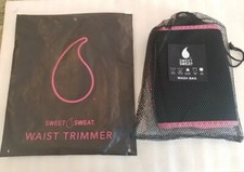 Sports Research Sweet Sweat Waist Trimmer Belt - Black Pink Small