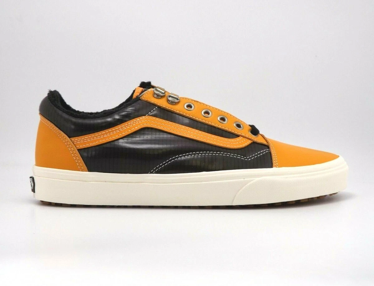 Vans Mens Old Skool MTE Leather All Weather Skate Shoes Apricot Black Sizes New
