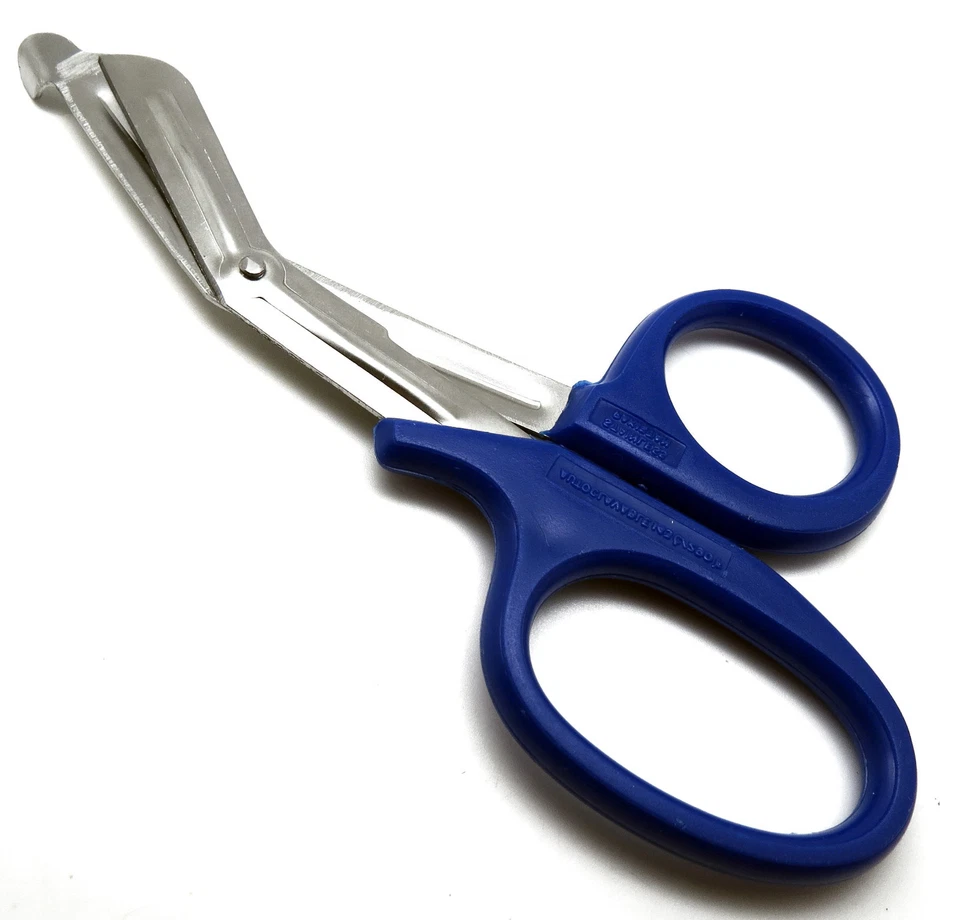 10 Pcs Blue Utility Scissors 7.25" Multi-Purpose DIY EMS EMT Shears Instruments - Image 2 of 4