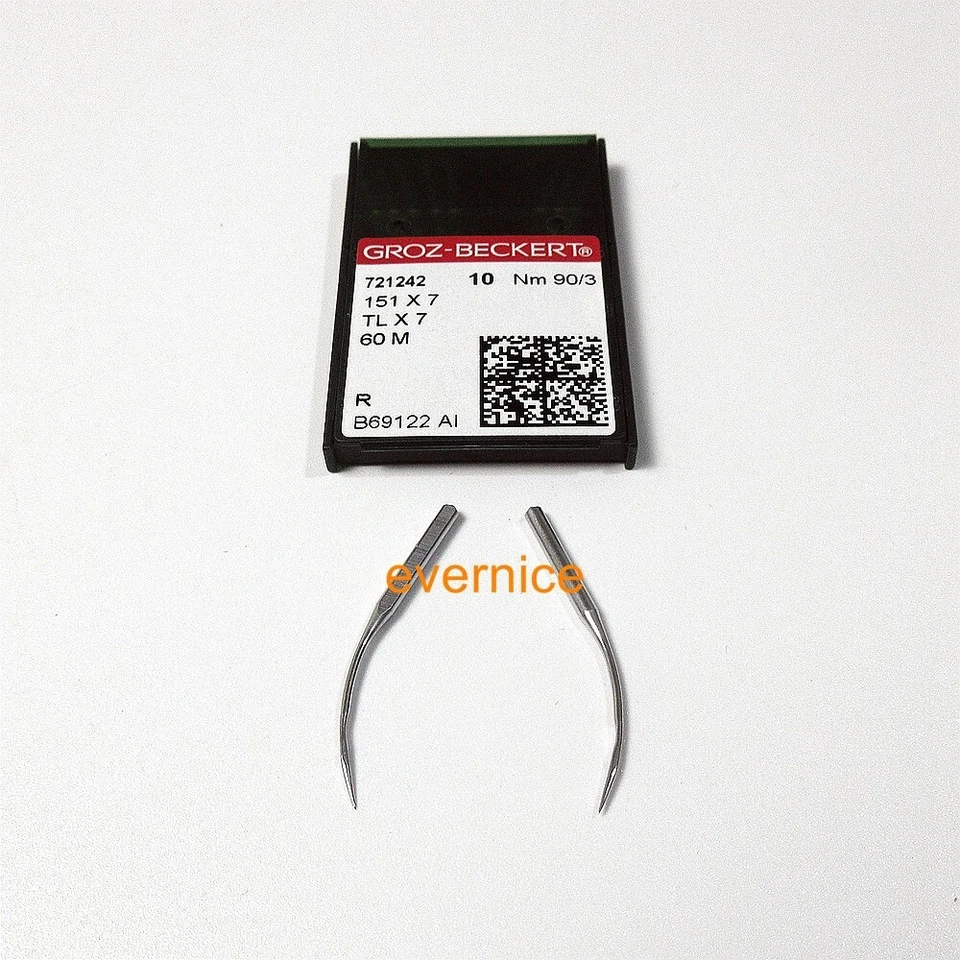 EVERNICE 10 pezzi Groz-Beckert 151X7 TLx7 ago per Merrow Singer 246.460K Serger Overlock