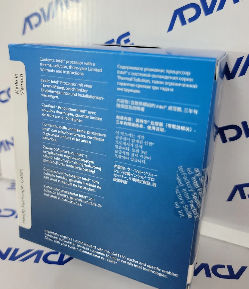 Intel Pentium G4500 3.5GHZ 3MB Cache LGA1151 2 Cores/2 Threads CPU SR2HJ - Image 4 of 4