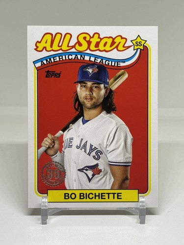 2024 Topps Series 2 Bo Bichette 1989 Allstar Insert #89ASB-20 Toronto Blue Jays - Picture 2 of 3