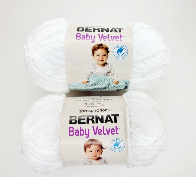 Yarnspirations Bernat Baby Velvet Yarn Snowy White 10.5 Oz 492 Yds Cat 4 for sale online eBay