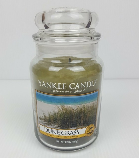 22 Oz Yankee Candle Dune Grass Housewarmer Large Jar. Top Summer