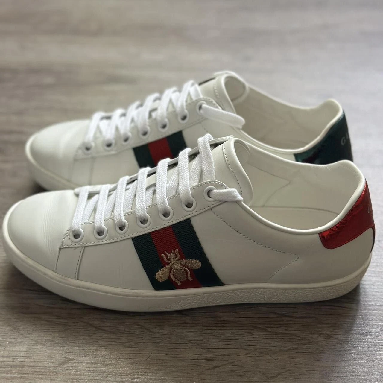 Chaussures de planche mode homme GUCCI ACE polyvalentes petite abeille neuves