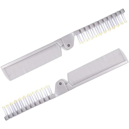 2 Piece Folding Hair Brush Set, Portable Travel-Friendly Comb – Small, - Bild 1 von 7