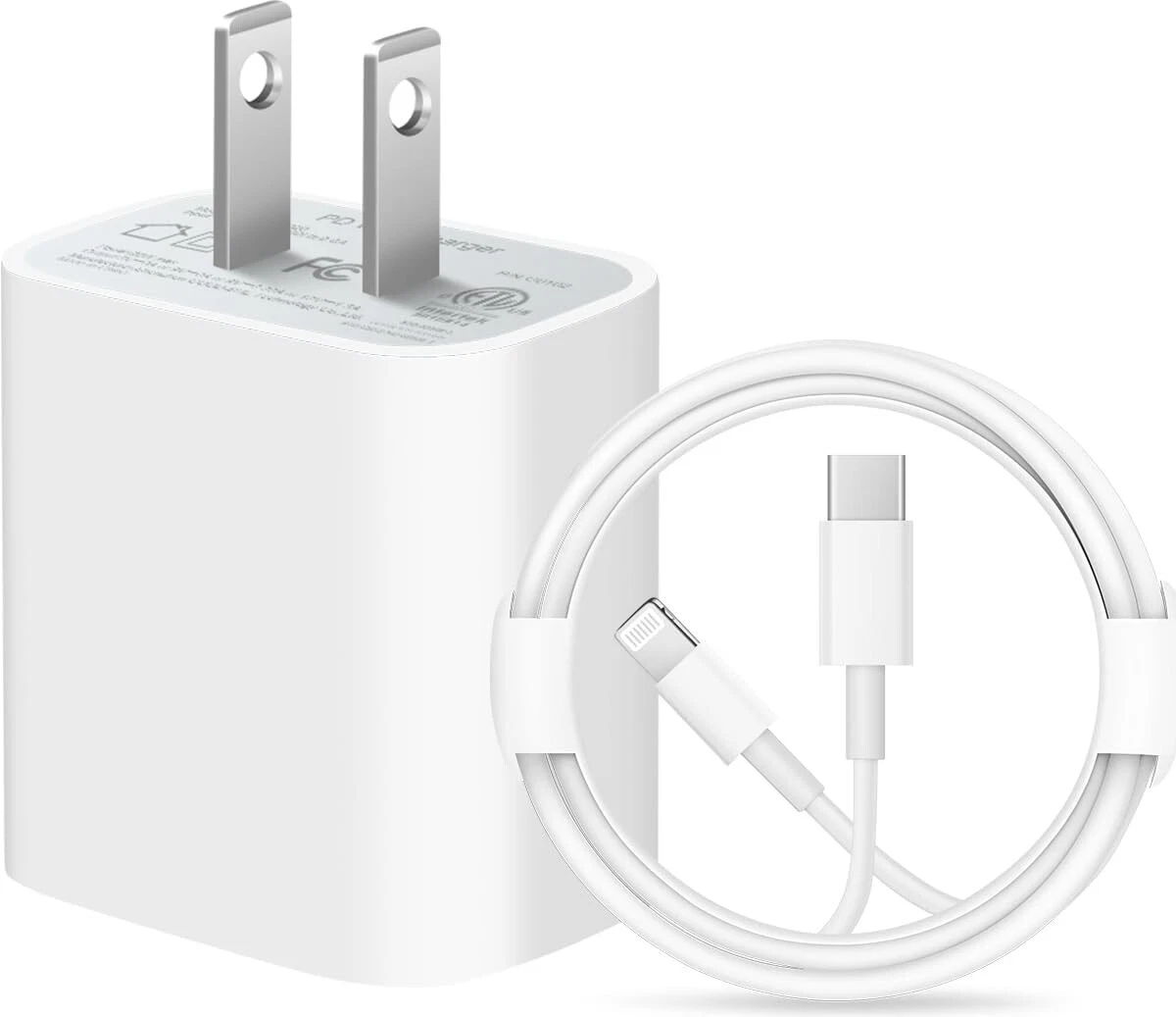 Carga Rapida USB-C De 20W Cargador Para iPhone 12 11 Pro Max XS X