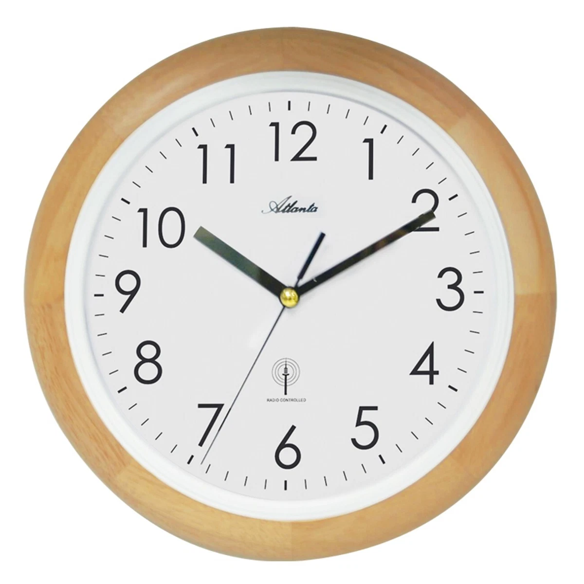 Horloge Murale Radio-pilotée Mebus 52451 - Argentée - 25 Cm - Cuisine