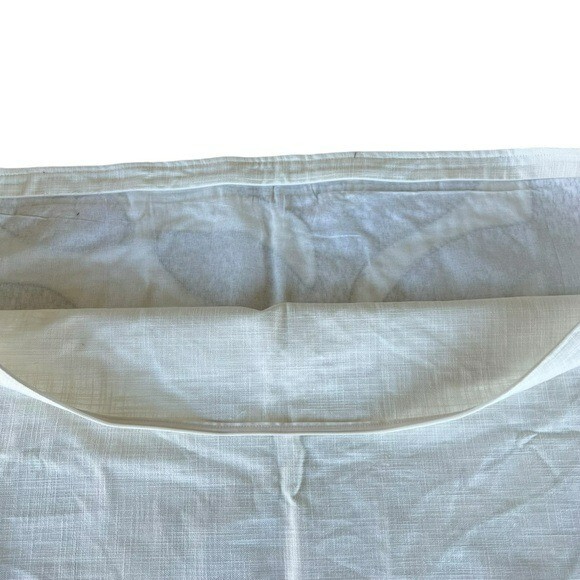 Pottery Barn Lilo Appliqué Lumbar Pillow Cover Cotton Linen Charcoal