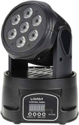 Moving Head Light 7X10W Moving Head 4 in 1 RGBW Professional 9/14 Channels DMX-5