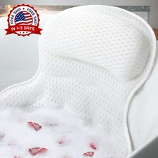 Almohada De Ba o Para Banera Con Malla De Aire Spa Grande Reposacabeza Comodo US