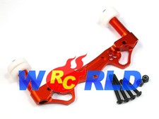 TORRE AMMORTIZZATORE ANTERIORE/POSTERIORE IN LEGA con PALO CARROZZERIA O PER HPI TROPHY 4.6 TRUGGY FLUX