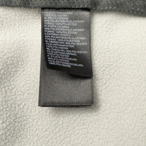 The North Face Jacket Men's Medium Gray W/ Orange Logo Full Zip Soft Shell T183 - Picture 12 of 14