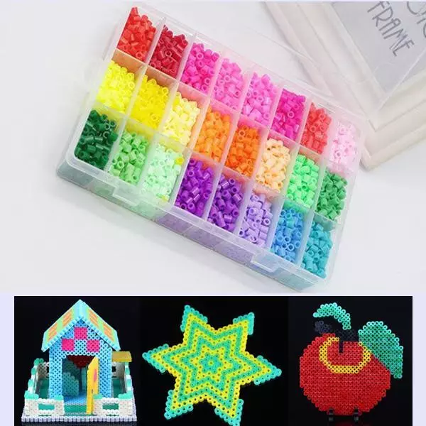 5MM Kids Hama Beads Perler Beads Box Set Fancy 3600pcs DIY