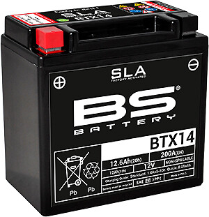 Batería BS Battery SLA BTX14 activada - Imagen 1 de 1