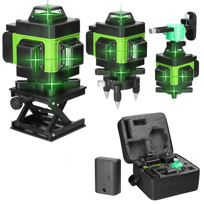 4D 16Lines Green Light High-precision | Stick To The Wall Laser Level Instrument