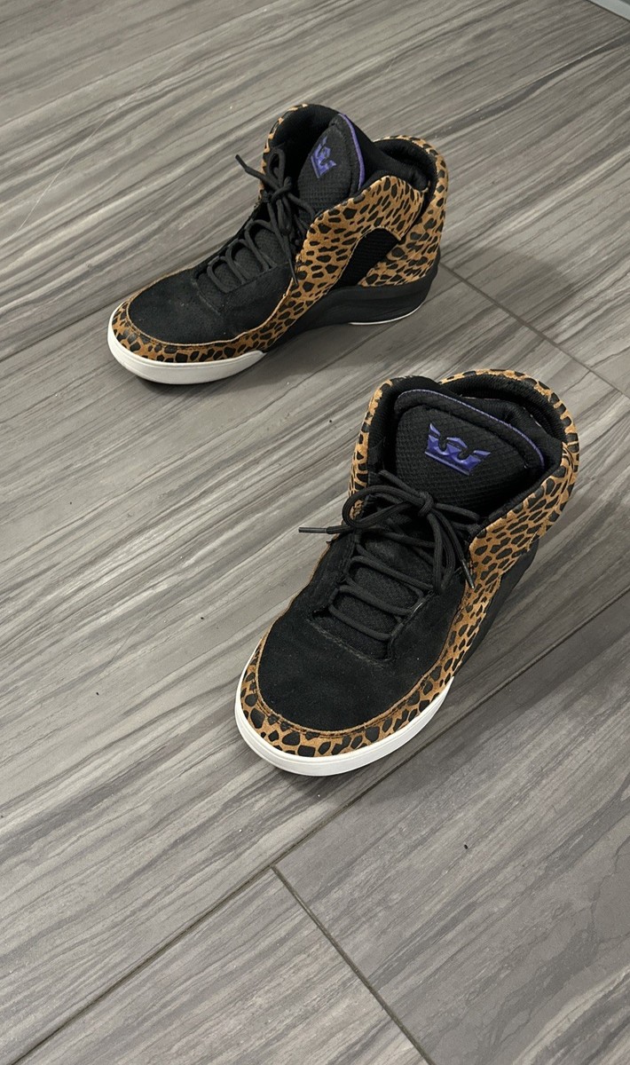 Lil' Wayne x Supra Chimera Men's Black Cheetah Purple Sneaker Gym