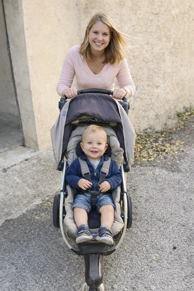 Poussette Chicco Trio Activ3 (avec nacelle/couffin et siège auto 0+) - Photo 1/4