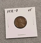 USA 1c~ Lincoln Wheat Penny 1932-D~* VF~ One Cent Coin