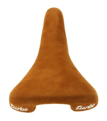 Selle Italia Turbo 1980 Saddle FeC Alloy Rail Brown Suede Leather