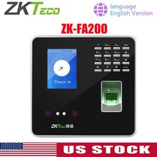 ZKTeco FA200 TCP/IP Face Biometric Fingerprint Time Attendance Access Control US