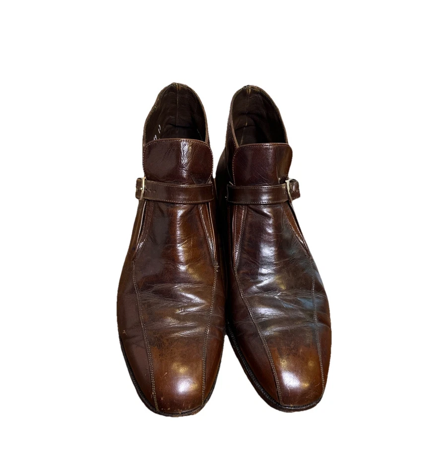 Botines Florsheim de Colección Cuero Marrón Correa Imperial Hebilla, Talla 8.5 D, #650699 Foto 3 de 4